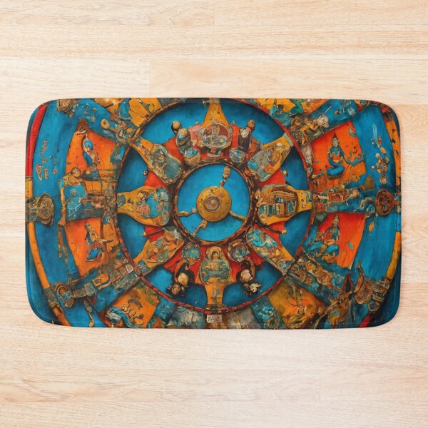 Item preview, wheel of samsara, talisman, amulet designed and sold by DonnaBlankaArt.