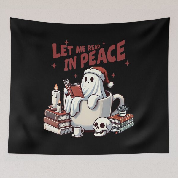 Item preview, Let Me Read In Peace Halloween Christmas Books Cute Ghost designed and sold by Merchrise.