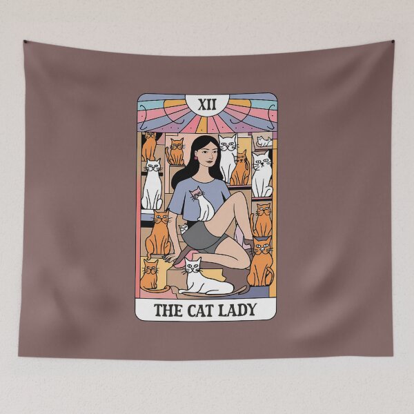 Item preview,  The Cat Lady Tarot Card designed and sold by wowwowmeow.