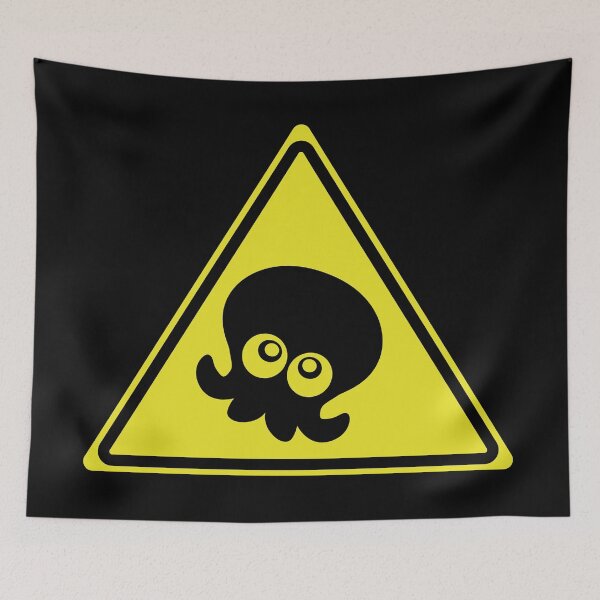 Item preview, Octo Warning Sign designed and sold by galaxydaydreams.