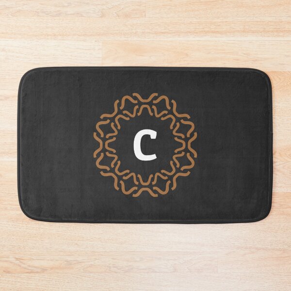 Item preview, Monogram C with Wavy Ornamental Pattern designed and sold by rasagamastore.