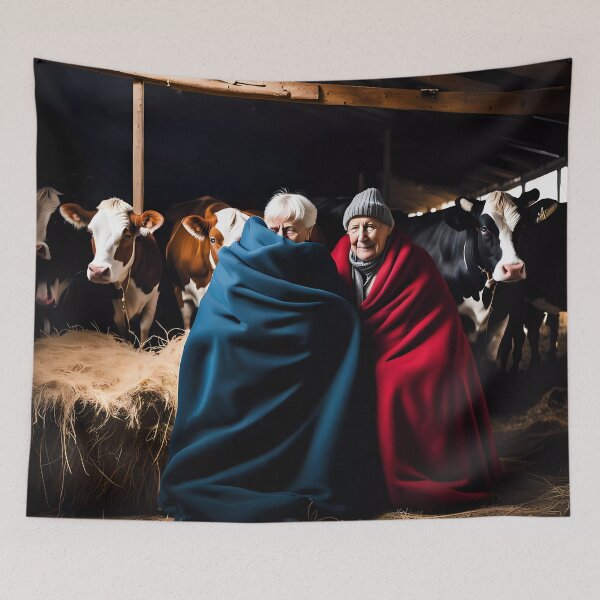Item preview, Cold Pensioners in a cow shed designed and sold by Colin Bentham.
