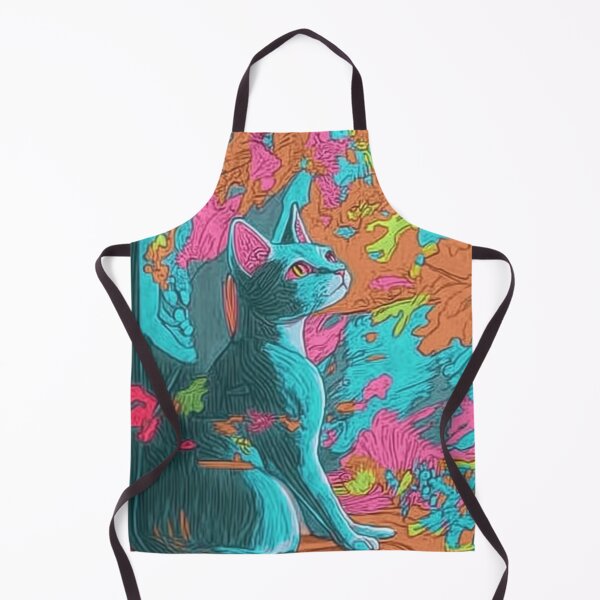 Item preview, Psychedelic Cat Wall Art Art Cat designed and sold by rexsumma.