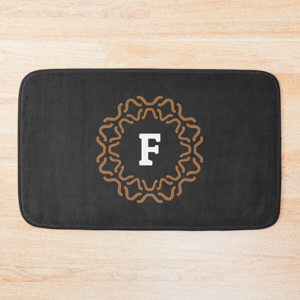 Item preview, Monogram F with Wavy Ornamental Pattern designed and sold by rasagamastore.