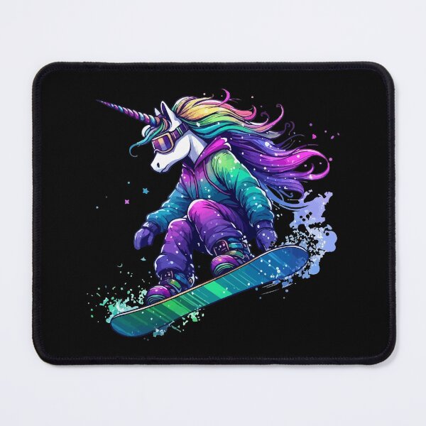 Item preview, Magical Unicorn Snowboarder Extreme Winter Sports designed and sold by TomFrontierArt.