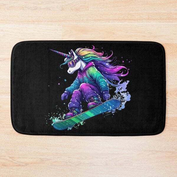 Item preview, Magical Unicorn Snowboarder Extreme Winter Sports designed and sold by TomFrontierArt.
