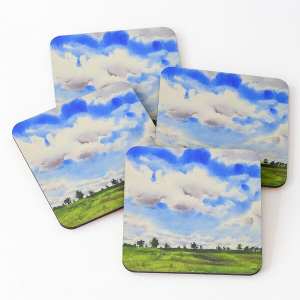 Item preview, Beautiful landscape watercolor designed and sold by Jennywatercolor.