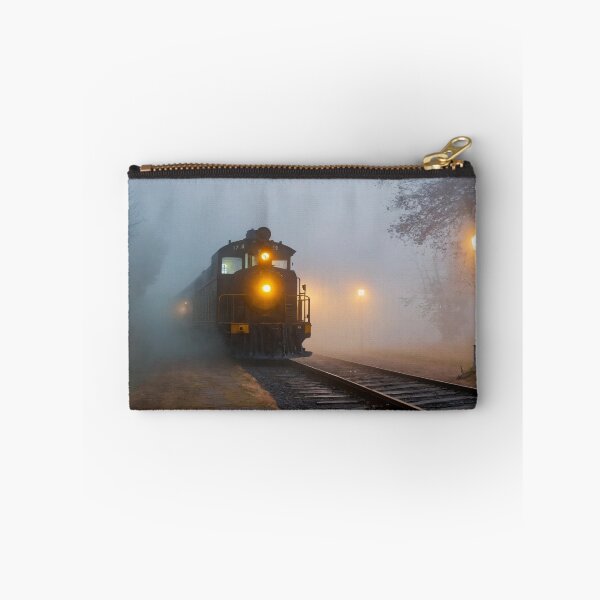 Item preview, ghost train, fog, locomotive designed and sold by DonnaBlankaArt.