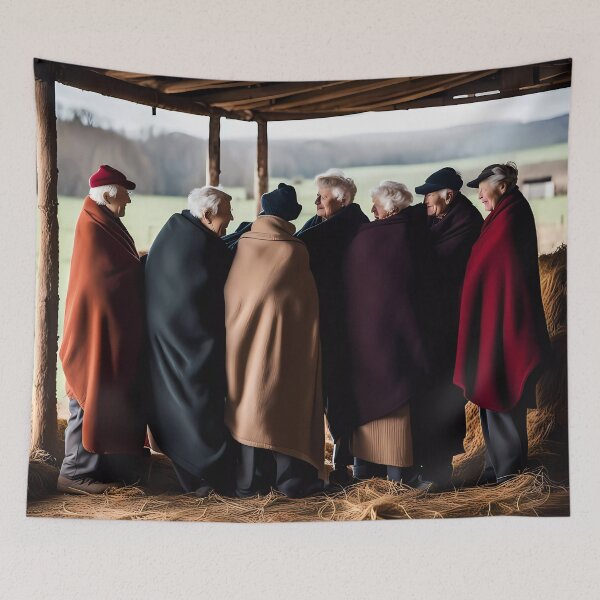 Item preview, Cold Pensioners in a cow shed designed and sold by Colin Bentham.