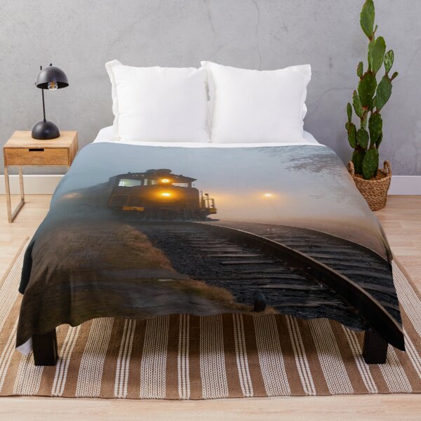 Item preview, ghost train, fog, locomotive designed and sold by DonnaBlankaArt.