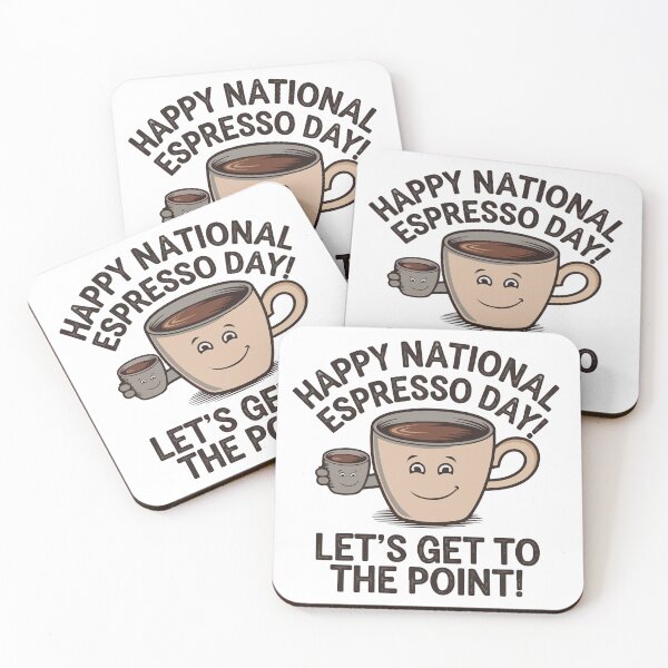 Item preview, National Espresso Day designed and sold by thespecialtyhub.