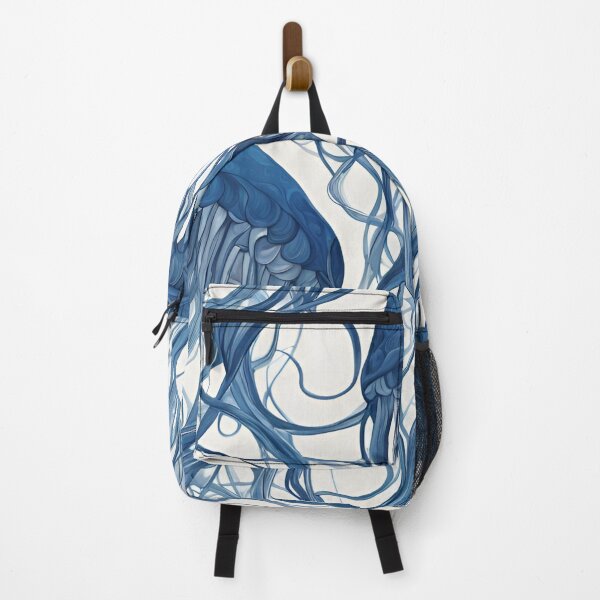 Item preview, Abstract Blue Jellyfish Flow designed and sold by Have Mercy.