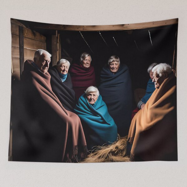 Item preview, Cold Pensioners in a cow shed designed and sold by Colin Bentham.