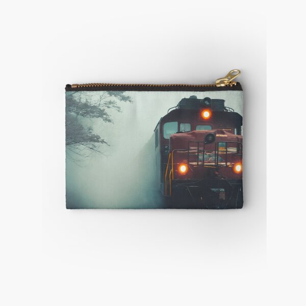 Item preview, ghost train, fog, locomotive designed and sold by DonnaBlankaArt.