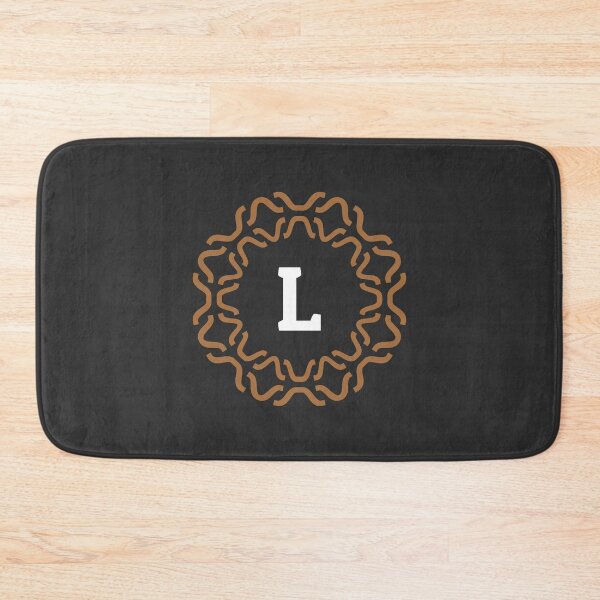 Item preview, Monogram L with Wavy Ornamental Pattern designed and sold by rasagamastore.