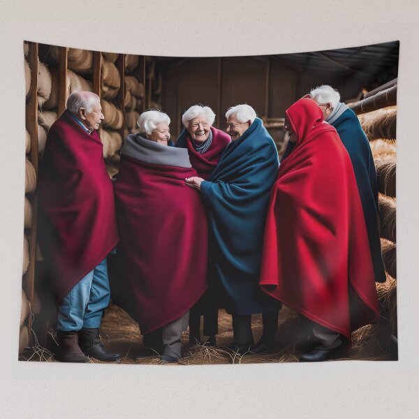 Item preview, Cold Pensioners in a cow shed designed and sold by Colin Bentham.