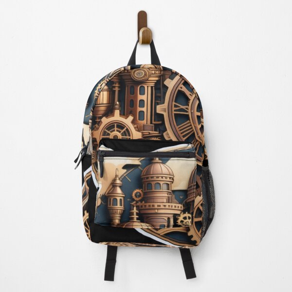 Item preview, Steampunk City in a circular pattern designed and sold by Digitayaa.