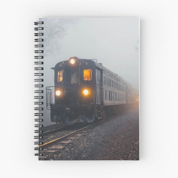 Item preview, ghost train, fog, locomotive designed and sold by DonnaBlankaArt.