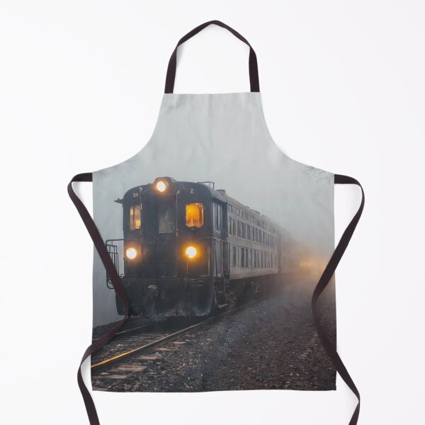 Item preview, ghost train, fog, locomotive designed and sold by DonnaBlankaArt.