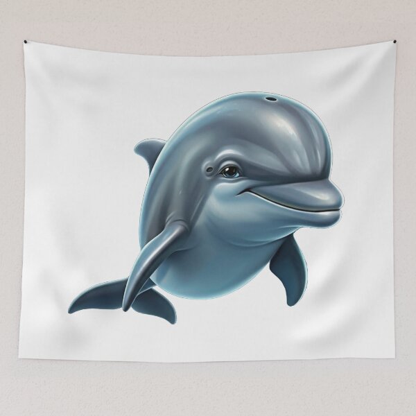 Item preview, Happy Dolphin designed and sold by Attic-Junk.