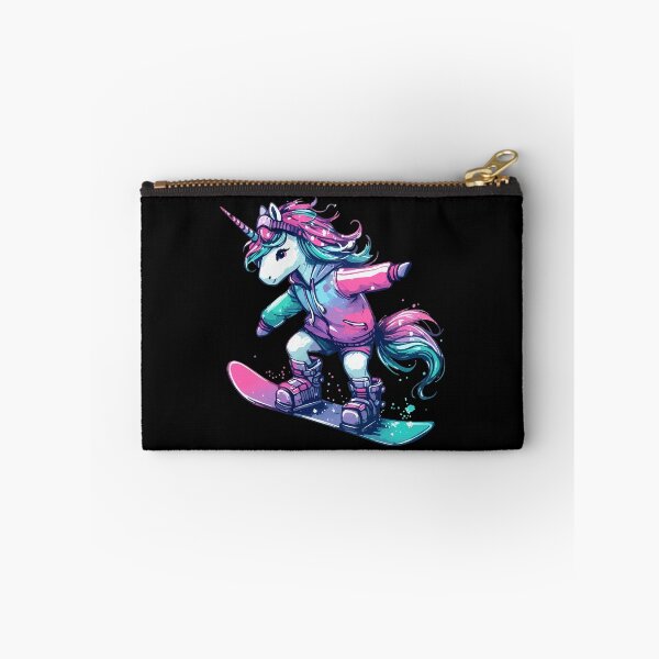 Item preview, Cute Magical Unicorn Snowboarder Extreme Winter Sports designed and sold by TomFrontierArt.