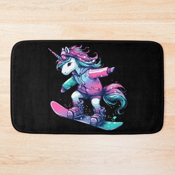 Item preview, Cute Magical Unicorn Snowboarder Extreme Winter Sports designed and sold by TomFrontierArt.