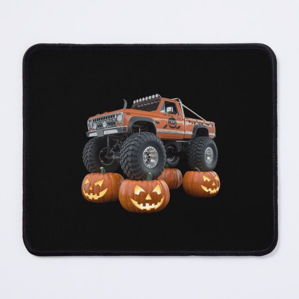 Item preview, Halloween Offroad Monster Truck Riding on Pumpkins - Spooky Adventure Art designed and sold by Colorful-Garden.