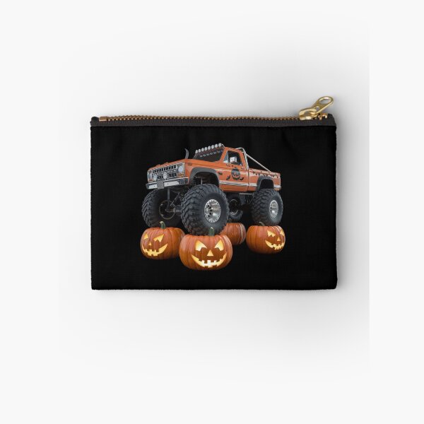 Item preview, Halloween Offroad Monster Truck Riding on Pumpkins - Spooky Adventure Art designed and sold by Colorful-Garden.