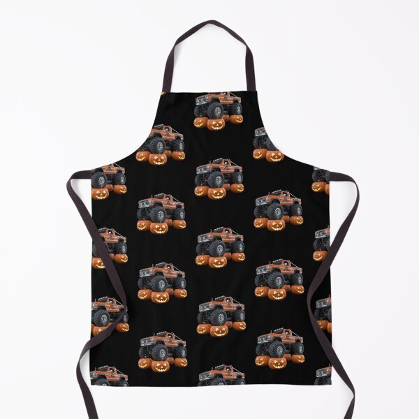 Item preview, Halloween Offroad Monster Truck Riding on Pumpkins - Spooky Adventure Art designed and sold by Colorful-Garden.