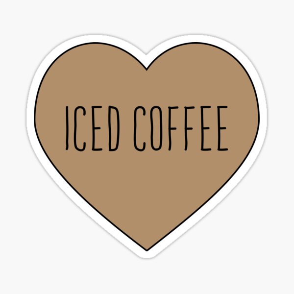 Item preview, Iced Coffee Heart Brown designed and sold by lukassfr.