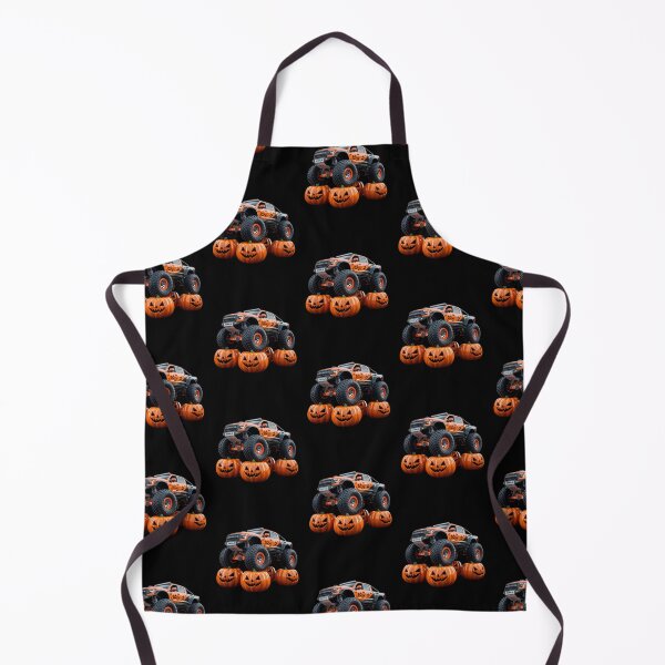 Item preview, Halloween Offroad Monster Truck Riding on Pumpkins - Spooky Adventure Art designed and sold by Colorful-Garden.