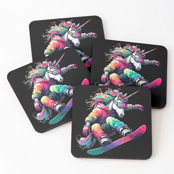 Item preview, Cool Magical Unicorn Snowboarder Extreme Winter Sports designed and sold by TomFrontierArt.