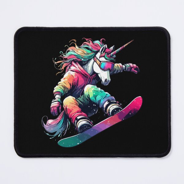 Item preview, Cool Magical Unicorn Snowboarder Extreme Winter Sports designed and sold by TomFrontierArt.