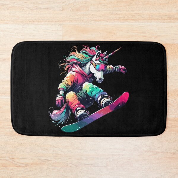 Item preview, Cool Magical Unicorn Snowboarder Extreme Winter Sports designed and sold by TomFrontierArt.