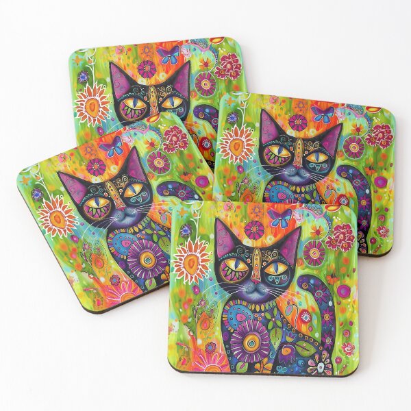 Item preview, Flowered cat in the flowerbed designed and sold by 3ling_Design.