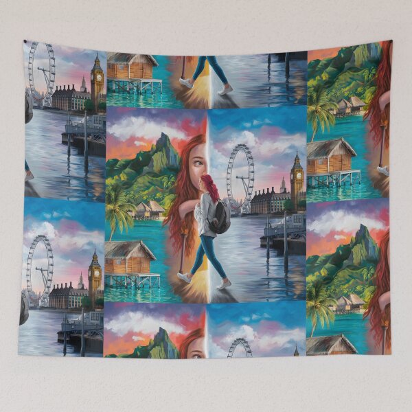 Item preview, Travel - Two Worlds Collide  designed and sold by CanvasCarousel.
