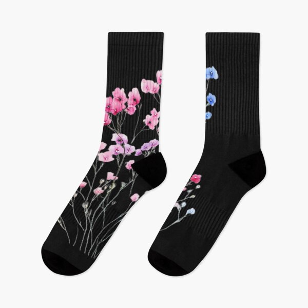 Item preview, Delicate Gypsophila in Bloom - Pink and Blue Floral Art designed and sold by seunghu.
