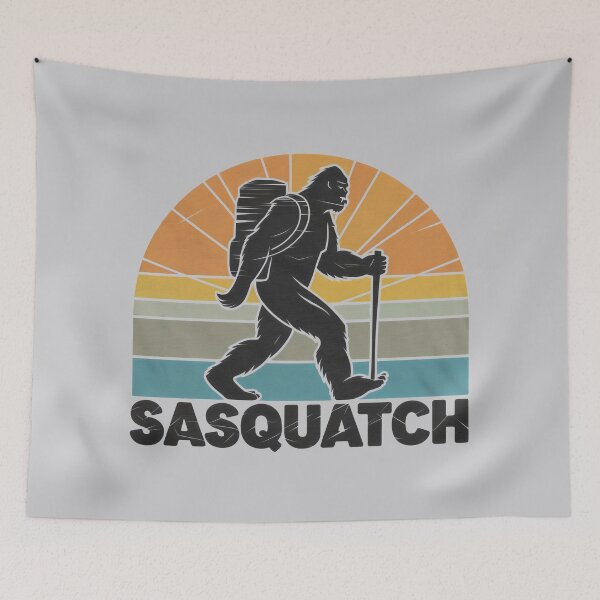 Item preview, Retro Hiker Sasquatch designed and sold by Firas Aljazzar.