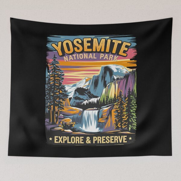 Item preview, Yosemite National Park Adventure | Explore Half Dome & El Capitan designed and sold by BunBuntheDog-.