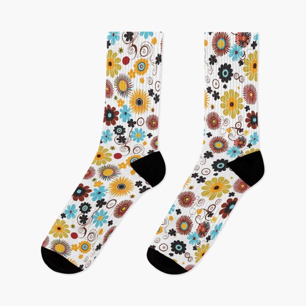 Item preview, Colorful Field Flowers Pattern designed and sold by BlueStarG8.
