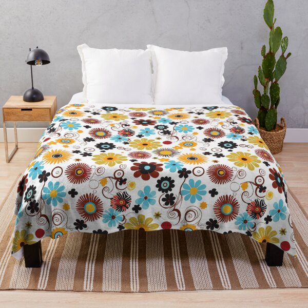 Item preview, Colorful Field Flowers Pattern designed and sold by BlueStarG8.
