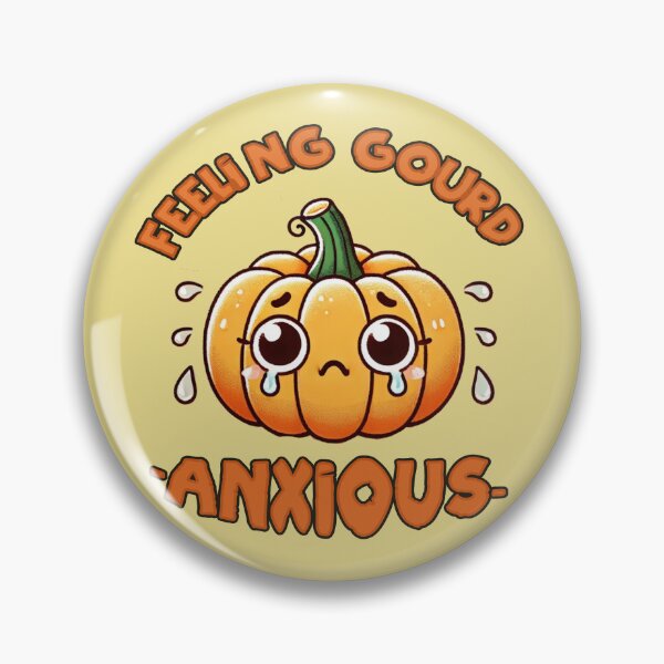 Item preview, Anxious Pumpkin- Feeling Gourd-Anxious  designed and sold by Rajasekar.