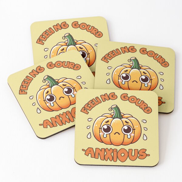 Item preview, Anxious Pumpkin- Feeling Gourd-Anxious  designed and sold by Rajasekar.