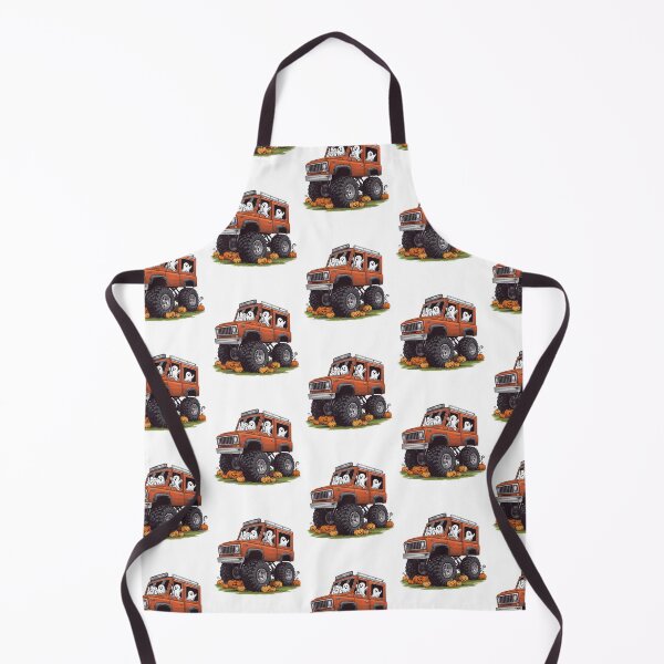 Item preview, Halloween Offroad Monster Truck Riding on Pumpkins - Spooky Adventure Art designed and sold by Colorful-Garden.