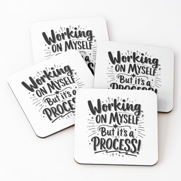Item preview, funny motivational / "Working on Myself (But It’s a Process!)" designed and sold by Krasnovaovaova.