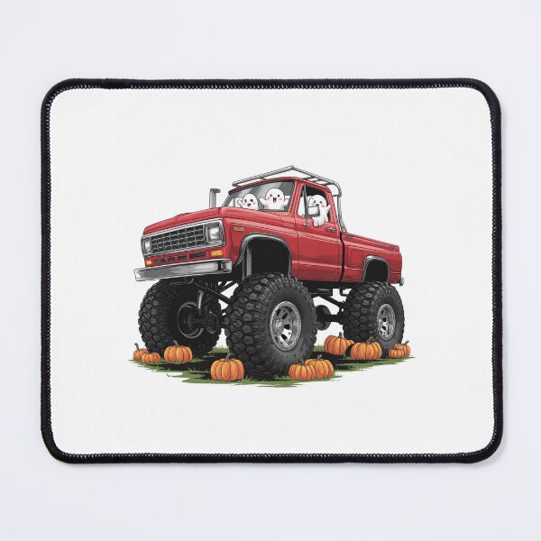 Item preview, Halloween Offroad Monster Truck Riding on Pumpkins - Spooky Adventure Art designed and sold by Colorful-Garden.