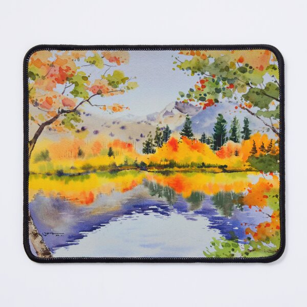 Item preview, Beautiful autumn scenery watercolor designed and sold by Jennywatercolor.