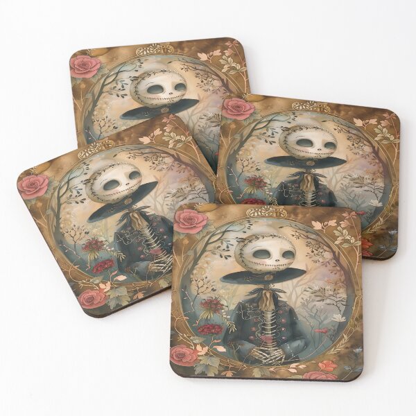 Item preview,  Skeleton With Flowers  - Gothic Illustration designed and sold by Frame & Fold.