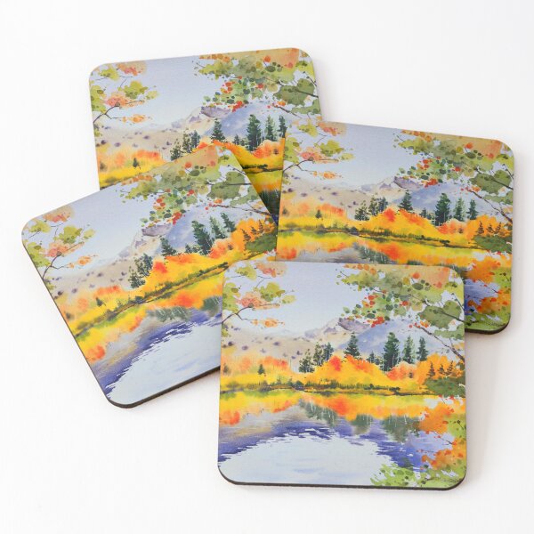 Item preview, Beautiful autumn scenery watercolor designed and sold by Jennywatercolor.