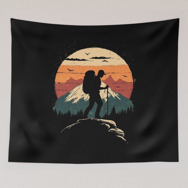 Item preview, Mountain Climber Sunset designed and sold by DerSenat.